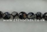 CAG450 15.5 inches 10mm faceted round agate beads Wholesale