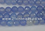 CAG4505 15.5 inches 8mm faceted round agate beads wholesale