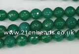 CAG4507 15.5 inches 8mm faceted round agate beads wholesale