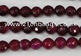 CAG4508 15.5 inches 8mm faceted round agate beads wholesale