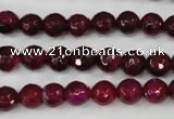 CAG4508 15.5 inches 8mm faceted round agate beads wholesale