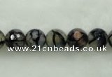 CAG452 15.5 inches 16mm faceted round agate beads Wholesale