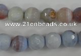 CAG4533 15.5 inches 10mm faceted round agate beads wholesale