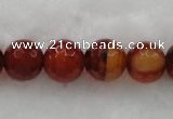 CAG454 15.5 inches 14mm faceted round agate gemstone beads Wholesale