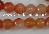 CAG4551 15.5 inches 12mm faceted round agate beads wholesale