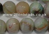 CAG4579 15.5 inches 16mm faceted round fire crackle agate beads