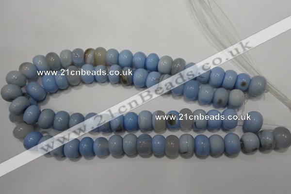 CAG4591 15.5 inches 10*14mm rondelle agate beads wholesale