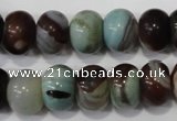 CAG4592 15.5 inches 10*14mm rondelle agate beads wholesale