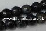 CAG4612 15.5 inches 6mm faceted round fire crackle agate beads