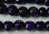 CAG4633 15.5 inches 6mm faceted round fire crackle agate beads