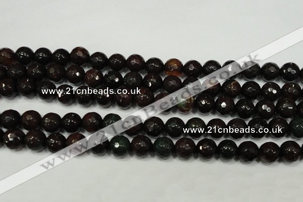 CAG4649 15.5 inches 8mm faceted round fire crackle agate beads