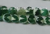 CAG4700 15.5 inches 8mm faceted round tibetan agate beads wholesale