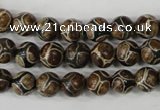 CAG4735 15 inches 8mm round tibetan agate beads wholesale