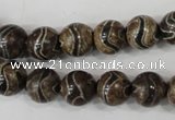 CAG4752 15 inches 10mm round tibetan agate beads wholesale