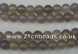 CAG4770 15 inches 6mm round grey agate beads wholesale