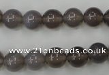 CAG4772 15 inches 10mm round grey agate beads wholesale