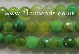 CAG4781 15.5 inches 8mm faceted round fire crackle agate beads