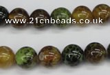 CAG4833 15 inches 10mm round dragon veins agate beads wholesale