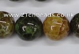 CAG4837 15 inches 18mm round dragon veins agate beads wholesale