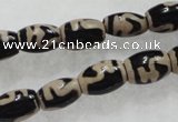 CAG5083 15.5 inches 8*12mm drum tibetan agate beads wholesale