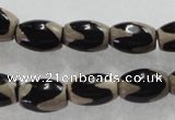 CAG5084 15.5 inches 8*12mm drum tibetan agate beads wholesale