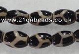 CAG5087 15.5 inches 8*12mm drum tibetan agate beads wholesale