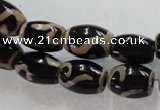 CAG5088 15.5 inches 8*12mm drum tibetan agate beads wholesale