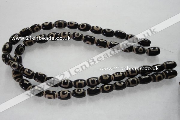 CAG5089 15.5 inches 8*12mm drum tibetan agate beads wholesale