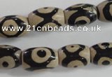 CAG5090 15.5 inches 8*12mm drum tibetan agate beads wholesale