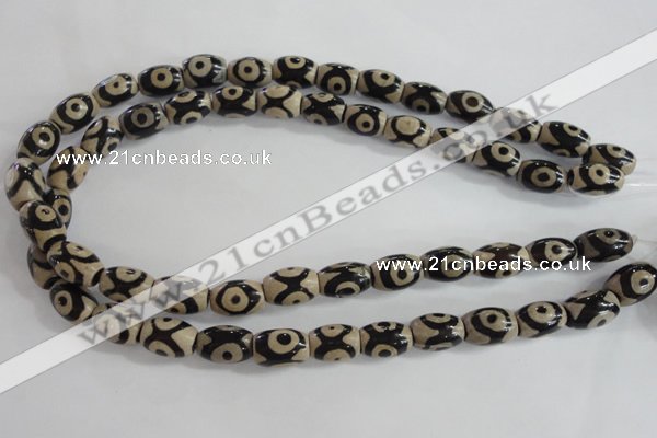 CAG5090 15.5 inches 8*12mm drum tibetan agate beads wholesale