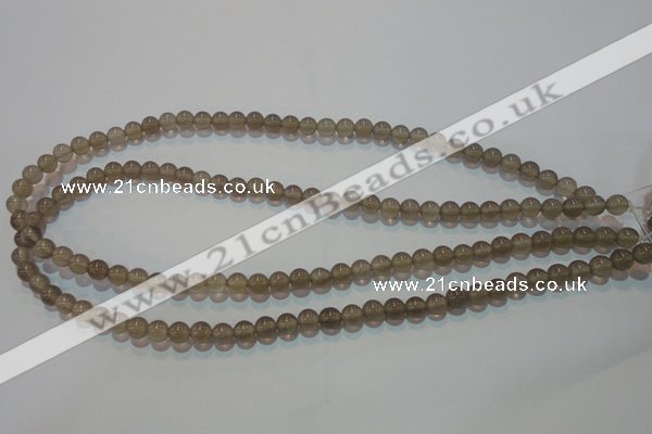 CAG5240 15.5 inches 6mm round Brazilian grey agate beads wholesale