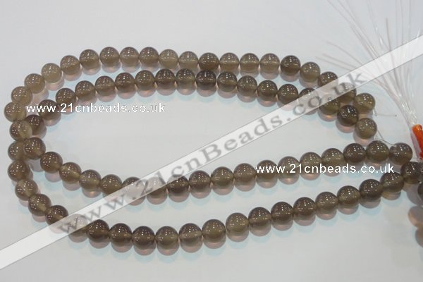 CAG5242 15.5 inches 10mm round Brazilian grey agate beads wholesale