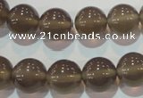 CAG5243 15.5 inches 12mm round Brazilian grey agate beads wholesale