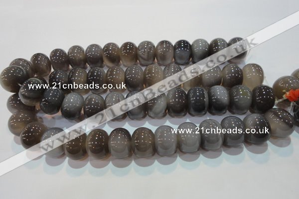 CAG5254 15.5 inches 15*20mm rondelle Brazilian grey agate beads