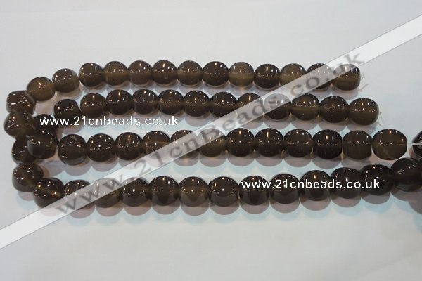 CAG5259 15.5 inches 14*15mm pumpkin Brazilian grey agate beads