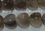 CAG5263 15.5 inches 16*16mm heart Brazilian grey agate beads