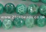 CAG5310 15.5 inches 6mm faceted round peafowl agate gemstone beads