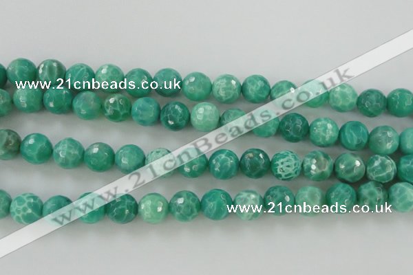 CAG5312 15.5 inches 10mm faceted round peafowl agate gemstone beads