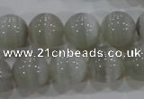 CAG5324 15.5 inches 14mm round grey line agate beads wholesale