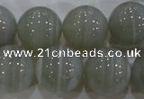 CAG5326 15.5 inches 18mm round grey line agate beads wholesale