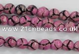 CAG5347 15.5 inches 8mm faceted round tibetan agate beads wholesale