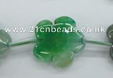 CAG5395 15.5 inches 24mm carved flower dragon veins agate beads