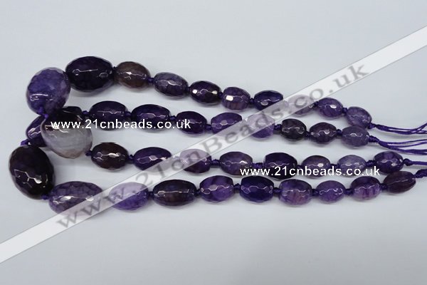 CAG5405 10*14mm – 20*30mm faceted drum dragon veins agate beads