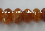 CAG5412 8*12mm – 13*22mm faceted rondelle dragon veins agate beads