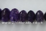 CAG5414 8*12mm – 13*22mm faceted rondelle dragon veins agate beads