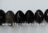 CAG5419 8*12mm – 13*22mm faceted rondelle dragon veins agate beads