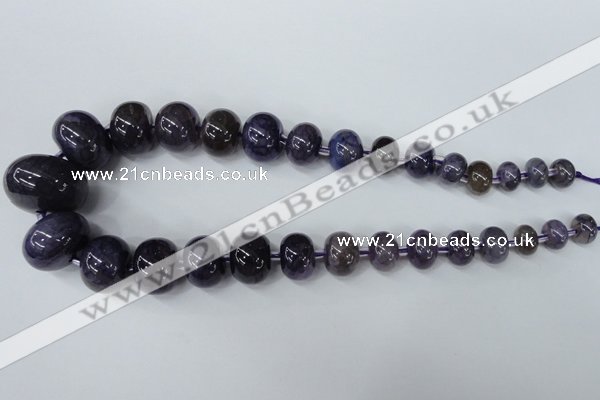 CAG5424 8*12mm – 20*30mm rondelle dragon veins agate beads