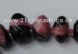 CAG5431 7*11mm – 15*22mm rondelle agate druzy geode agate beads