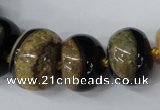 CAG5439 7*11mm – 20*30mm rondelle agate druzy geode agate beads