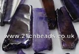 CAG5453 15.5 inches 12*28mm - 22*60mm freeform agate gemstone beads